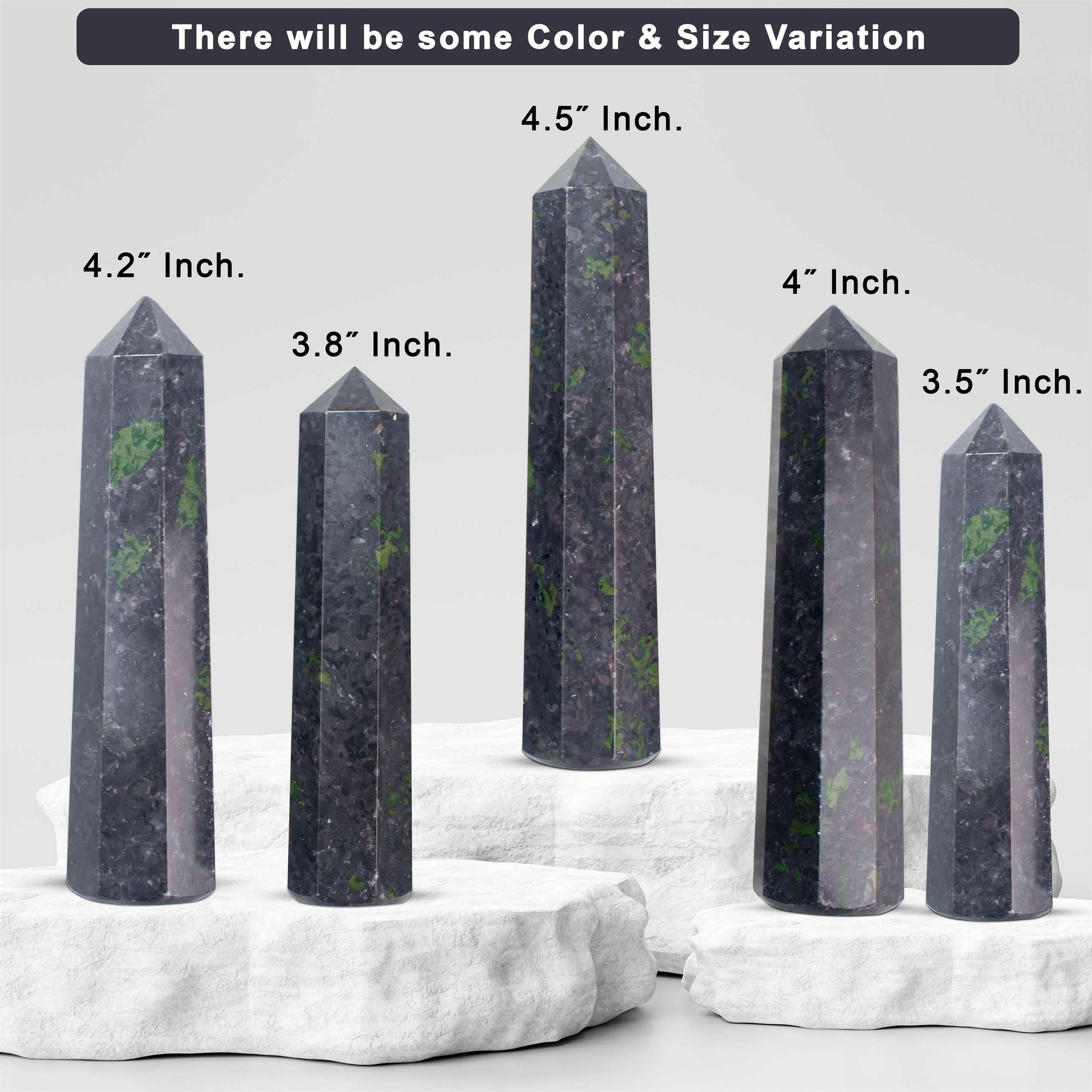 Indigo Gabbro Healing Crystal Wand - For Manifestation, Massage, and Inner Harmony - TheIndianHand