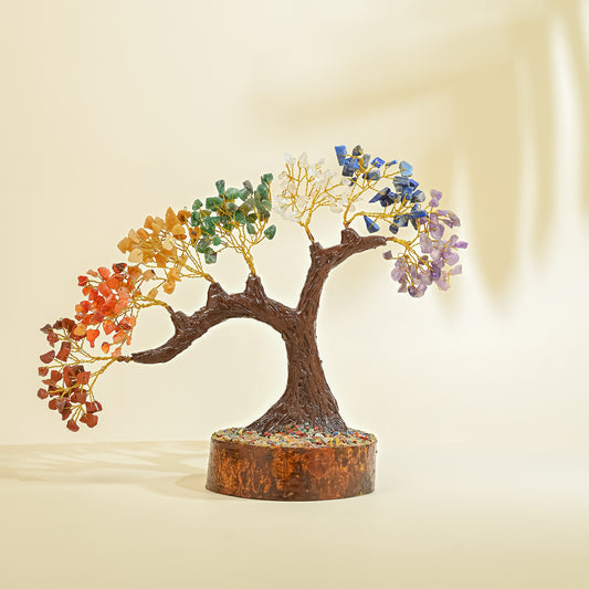 7 Chakra Bonsai Tree – for Spiritual Energy, Home Decor Showpiece