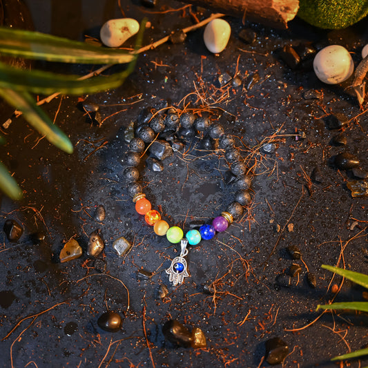 Seven Chakra Crystal Bracelet – For Energy Balance, Healing & Positive Vibes