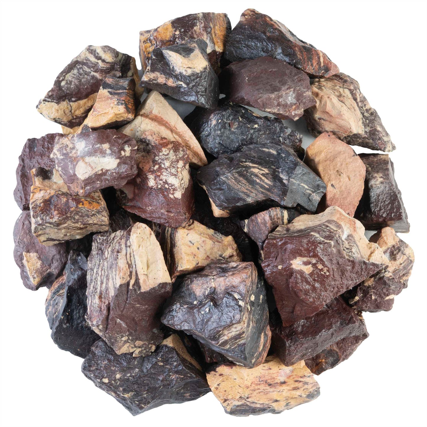 Wooden Jasper Rough/Raw Crystal for Tumbling Chakra Balancing - TheIndianHand