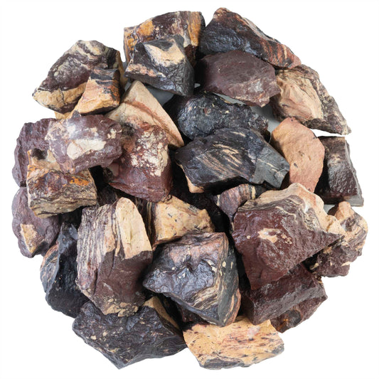 Wooden Jasper Rough/Raw Crystal for Tumbling Chakra Balancing - TheIndianHand