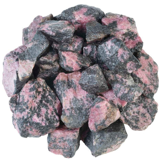 Rhodonite Rough/Raw Crystal for Tumbling Chakra Balancing - TheIndianHand