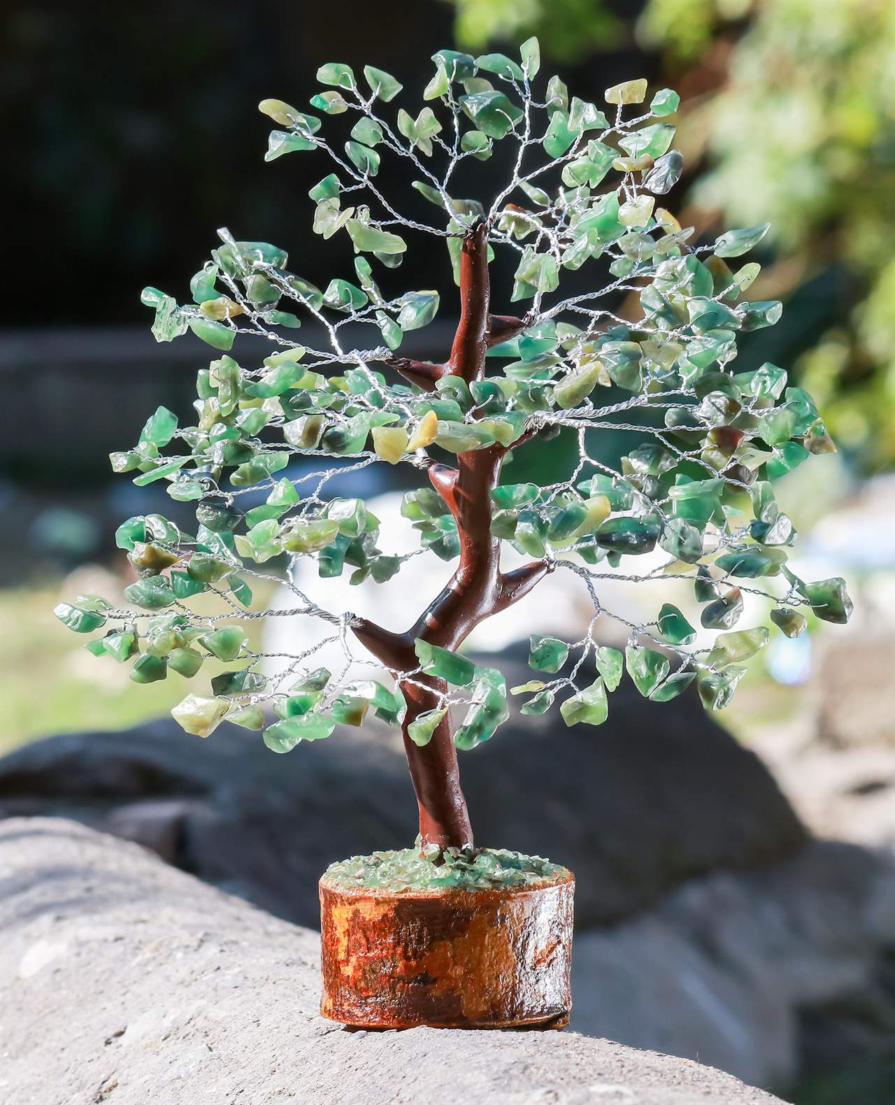 Green Aventurine Gemstone Tree - TheIndianHand