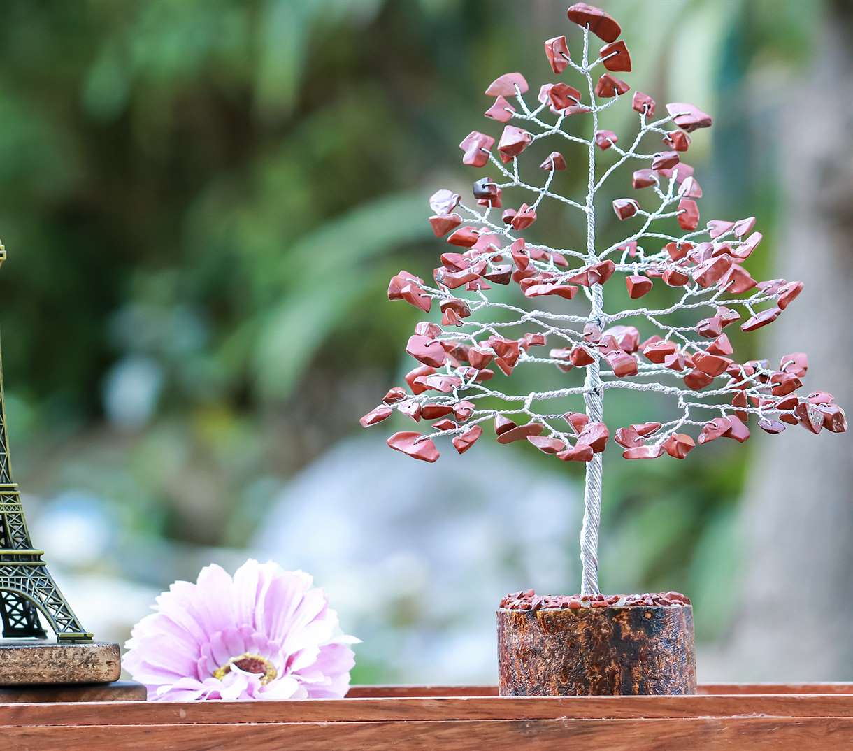 Red Jasper Crystal Tree of Life - TheIndianHand