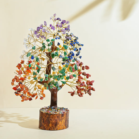 7 Chakra Crystal Tree for Positive Energy, (300 Beads)