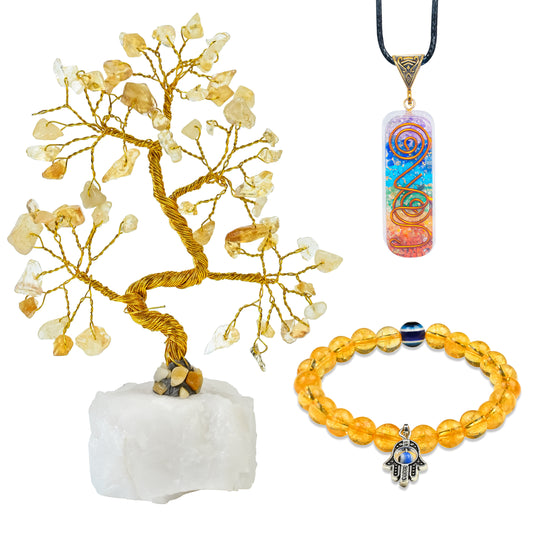Golden Glow Combo (Citrine, Wealth & Positivity)