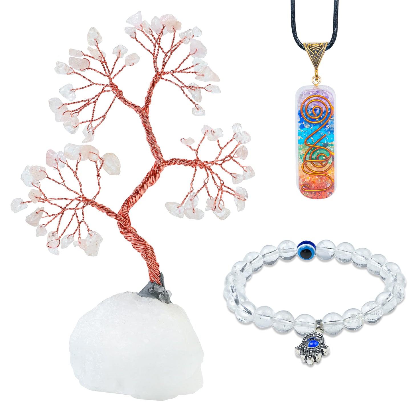 ๐ Pure Energy Combo (Clear Quartz, Healing & Positivity)