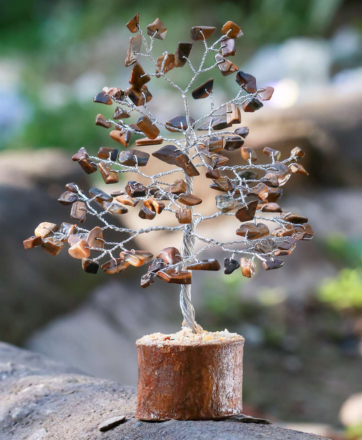 Tiger Eye Crystal Tree of Life - TheIndianHand