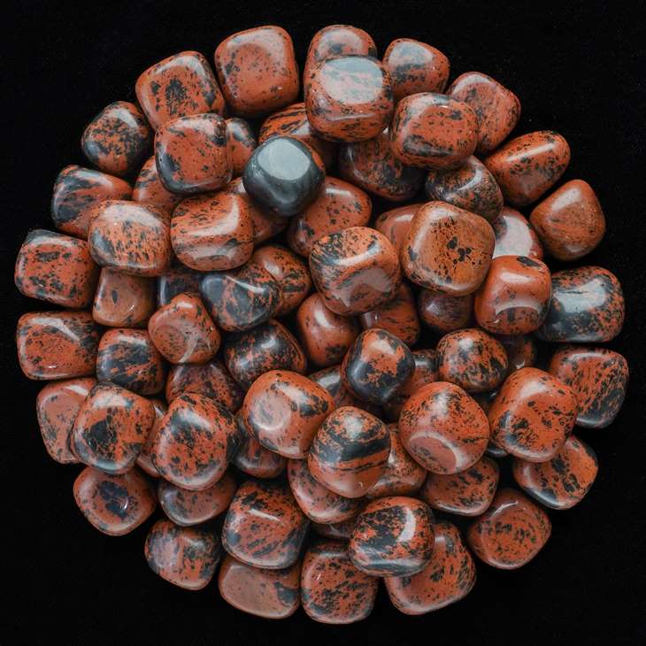 Mahogany Obsidian Tumbled Stones - TheIndianHand