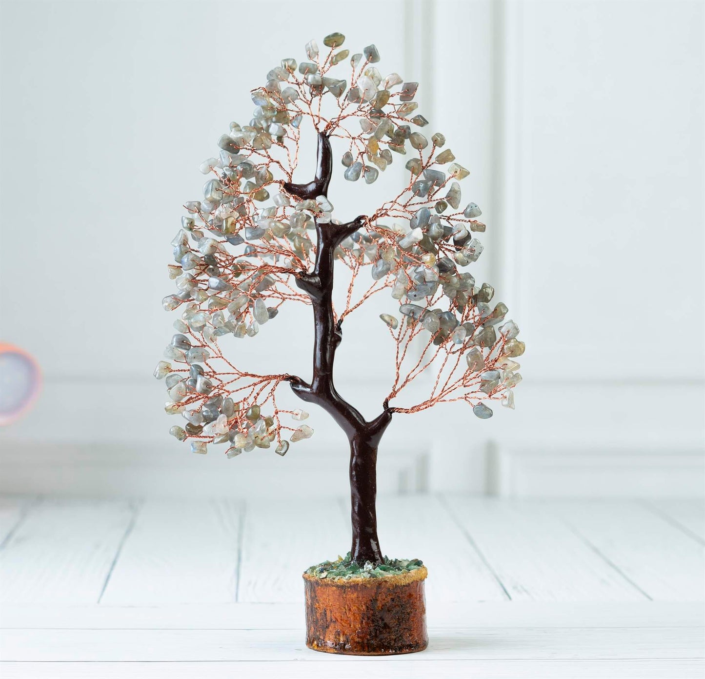 Labradorite Crystal Tree of Life - Chakra Tree of Life - TheIndianHand