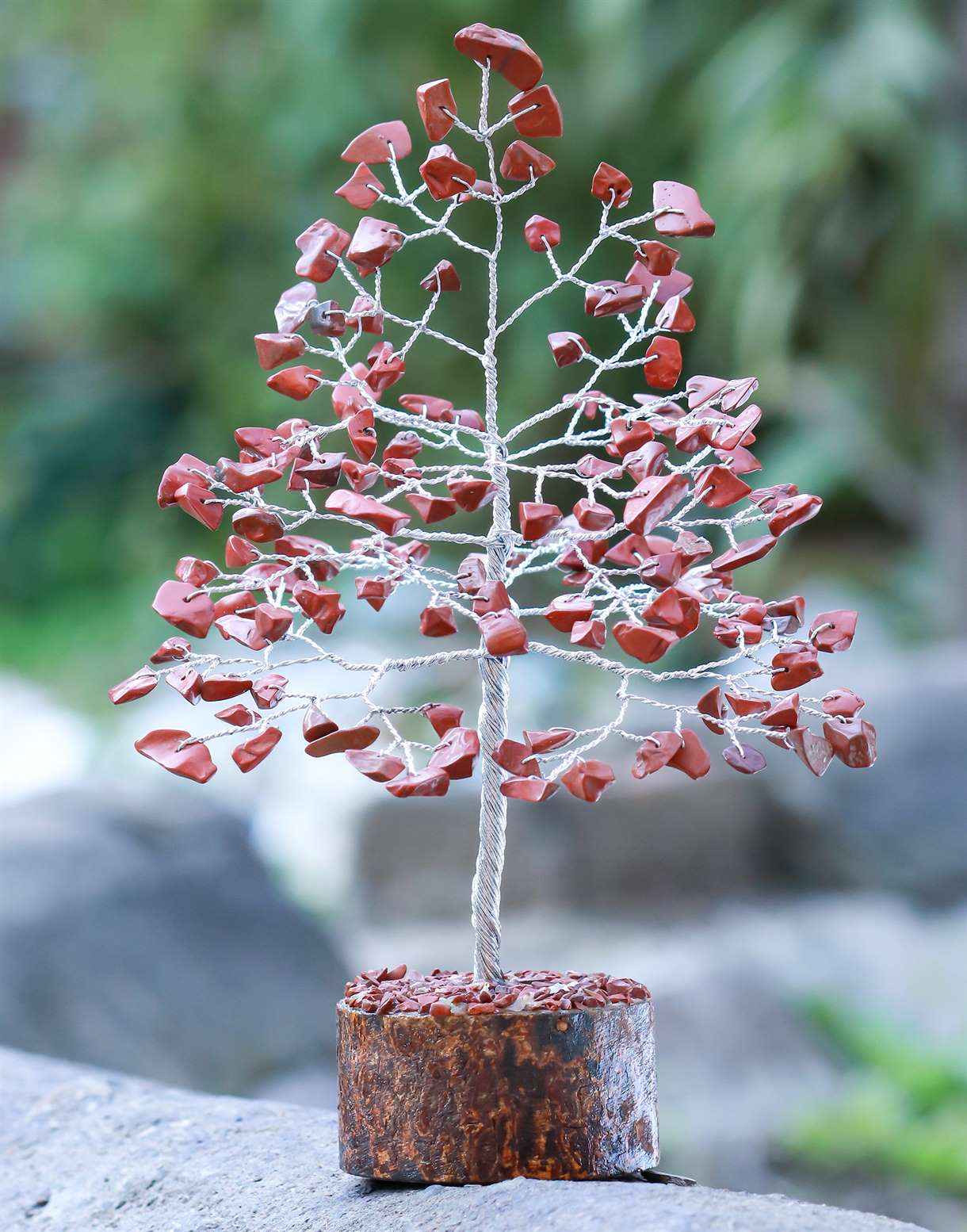 Red Jasper Crystal Tree of Life - TheIndianHand