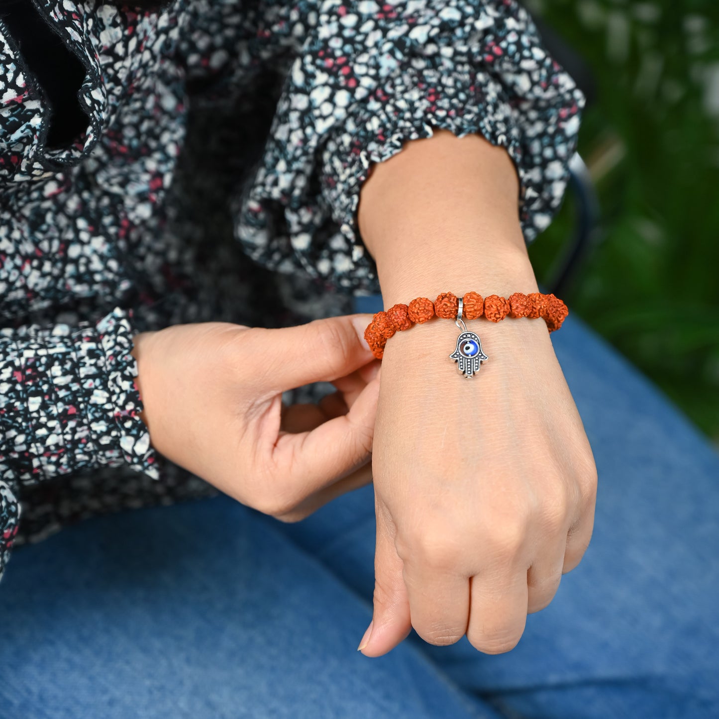 Rudraksha Crystal Bracelet – Attract Calmness, Strength & Good Luck