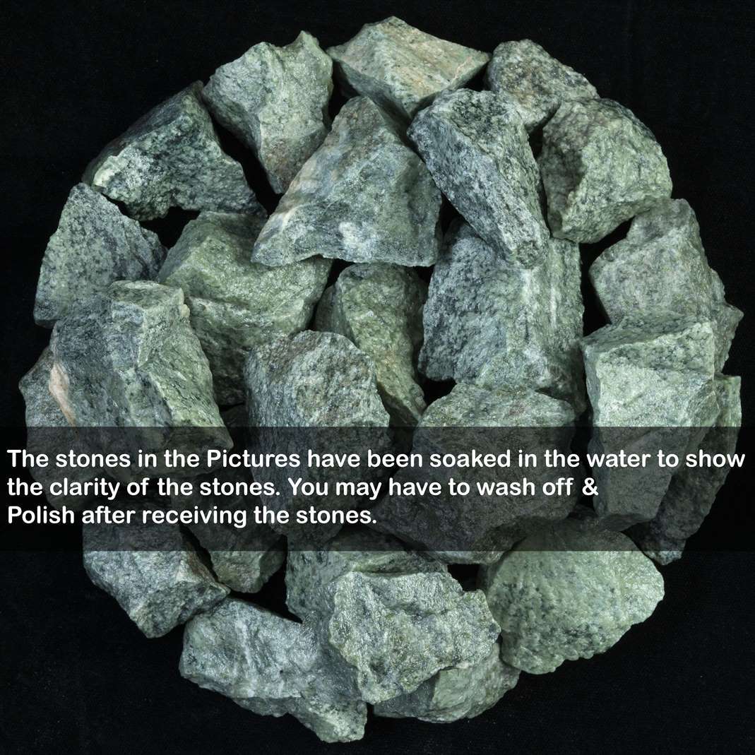 Afghani Jade Rough/Raw Crystal for Tumbling Chakra Balancing - TheIndianHand