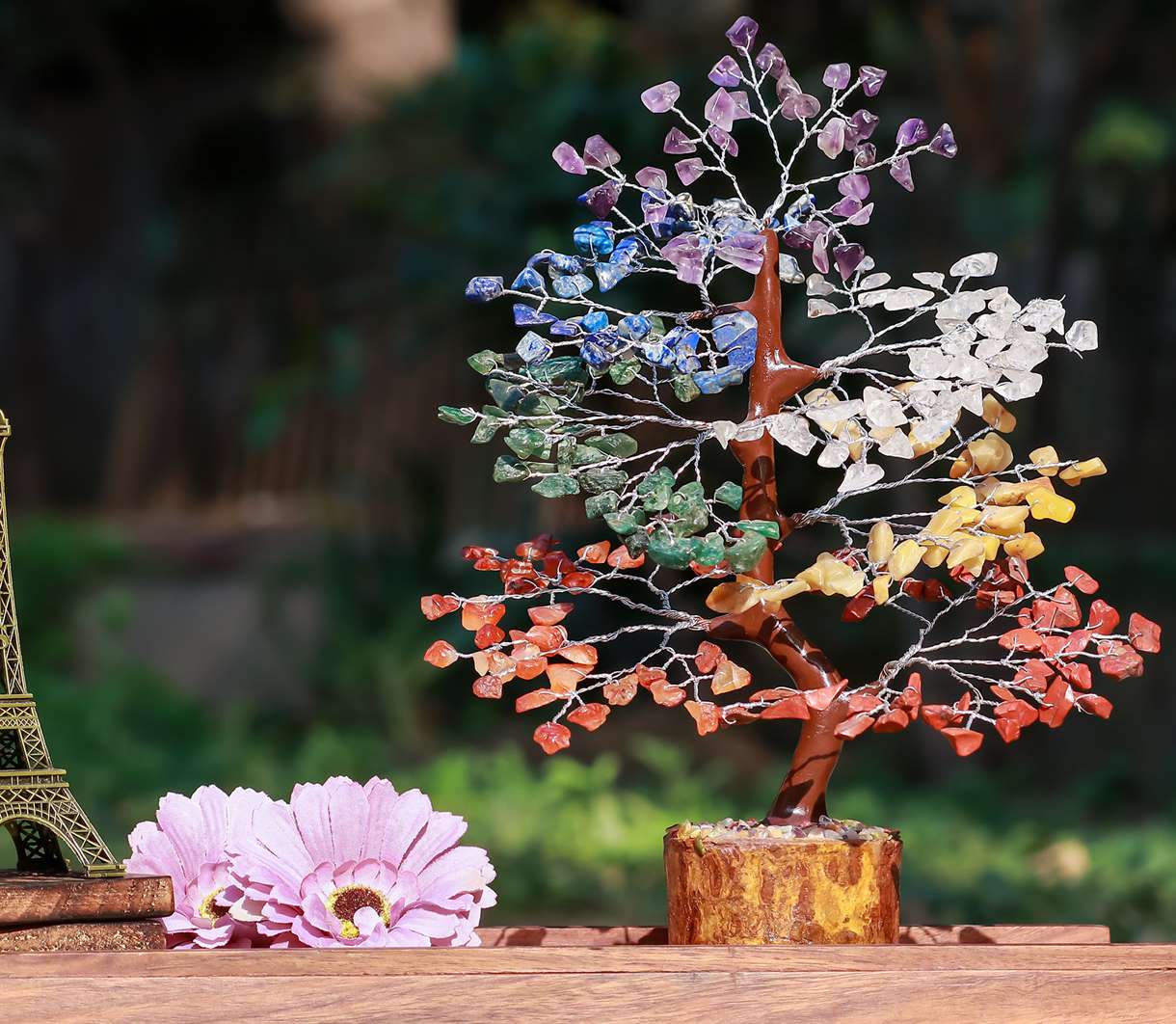 Seven Chakra Crystal Tree of life - TheIndianHand