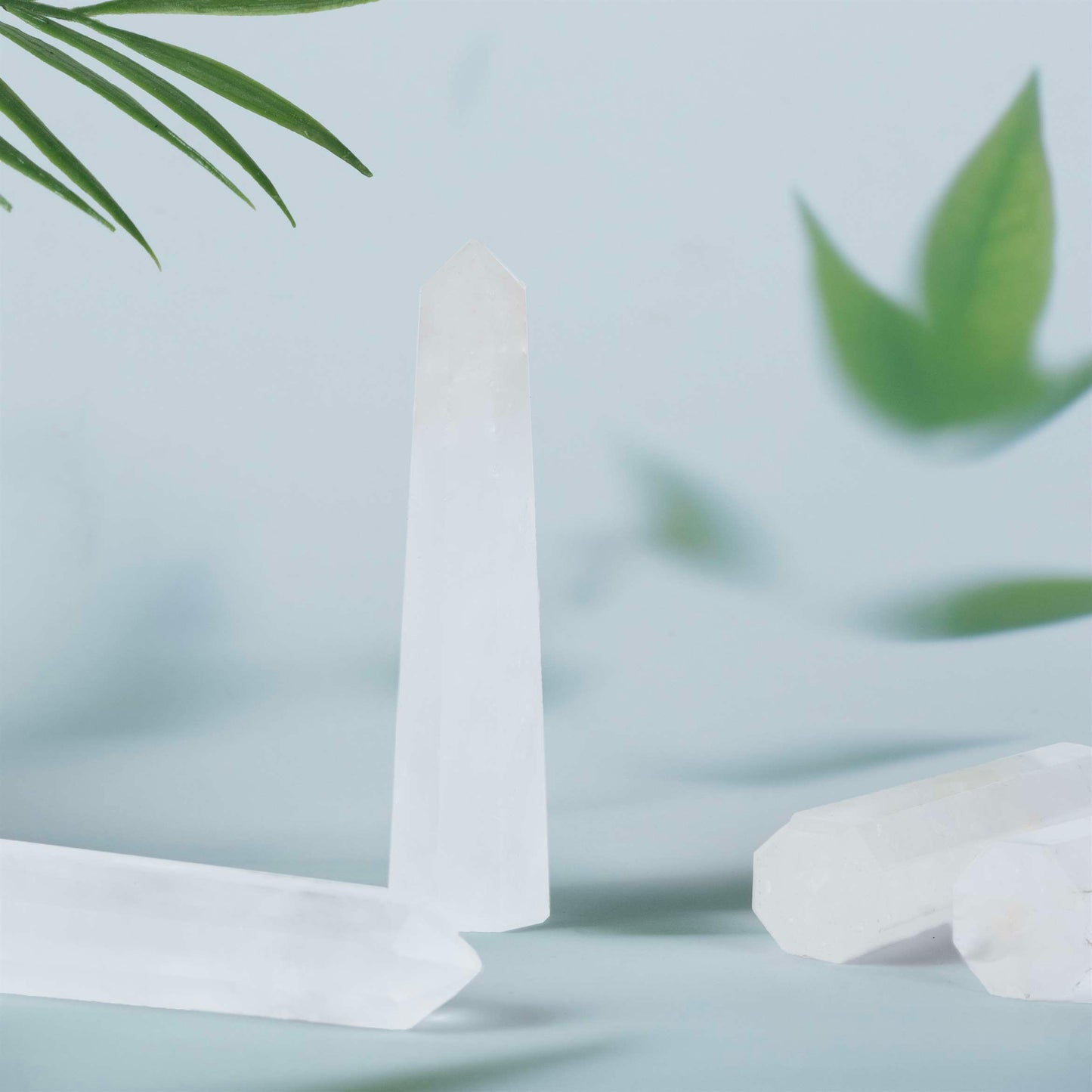 Clear Quartz Healing Crystal Wand - For Manifestation, Massage, and Clarity - TheIndianHand