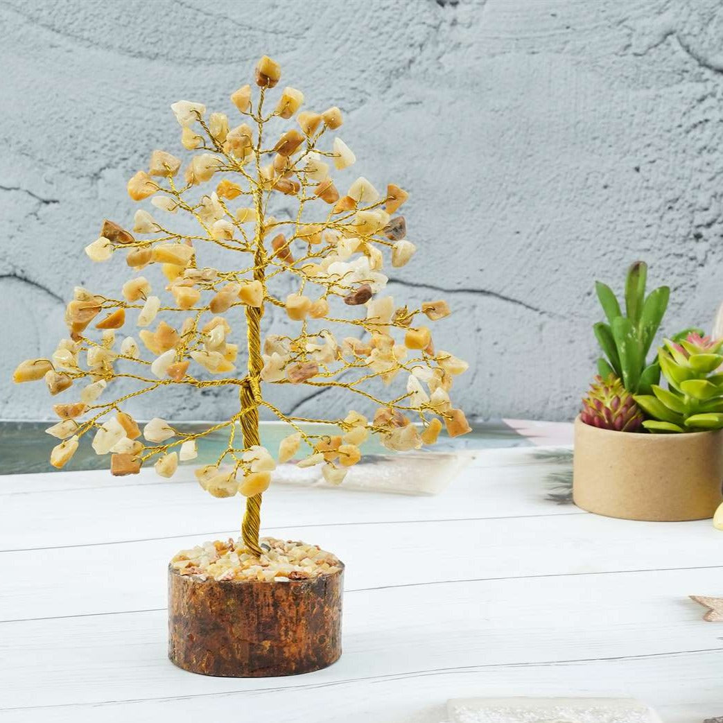 Yellow Aventurine Crystal Tree of Life - TheIndianHand