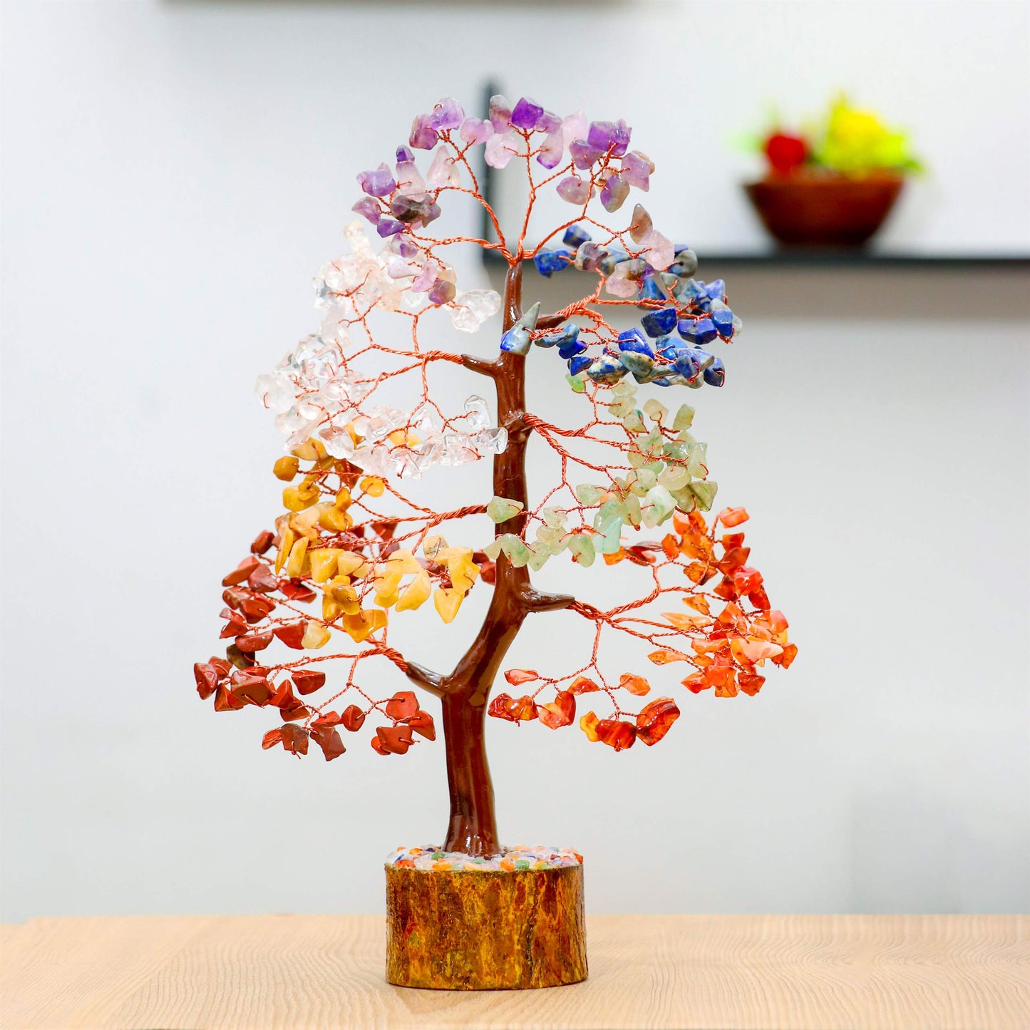 Seven Chakra Crystal Tree of life - TheIndianHand