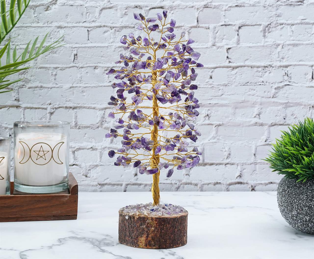 Amethyst Crystal Tree of Life - TheIndianHand