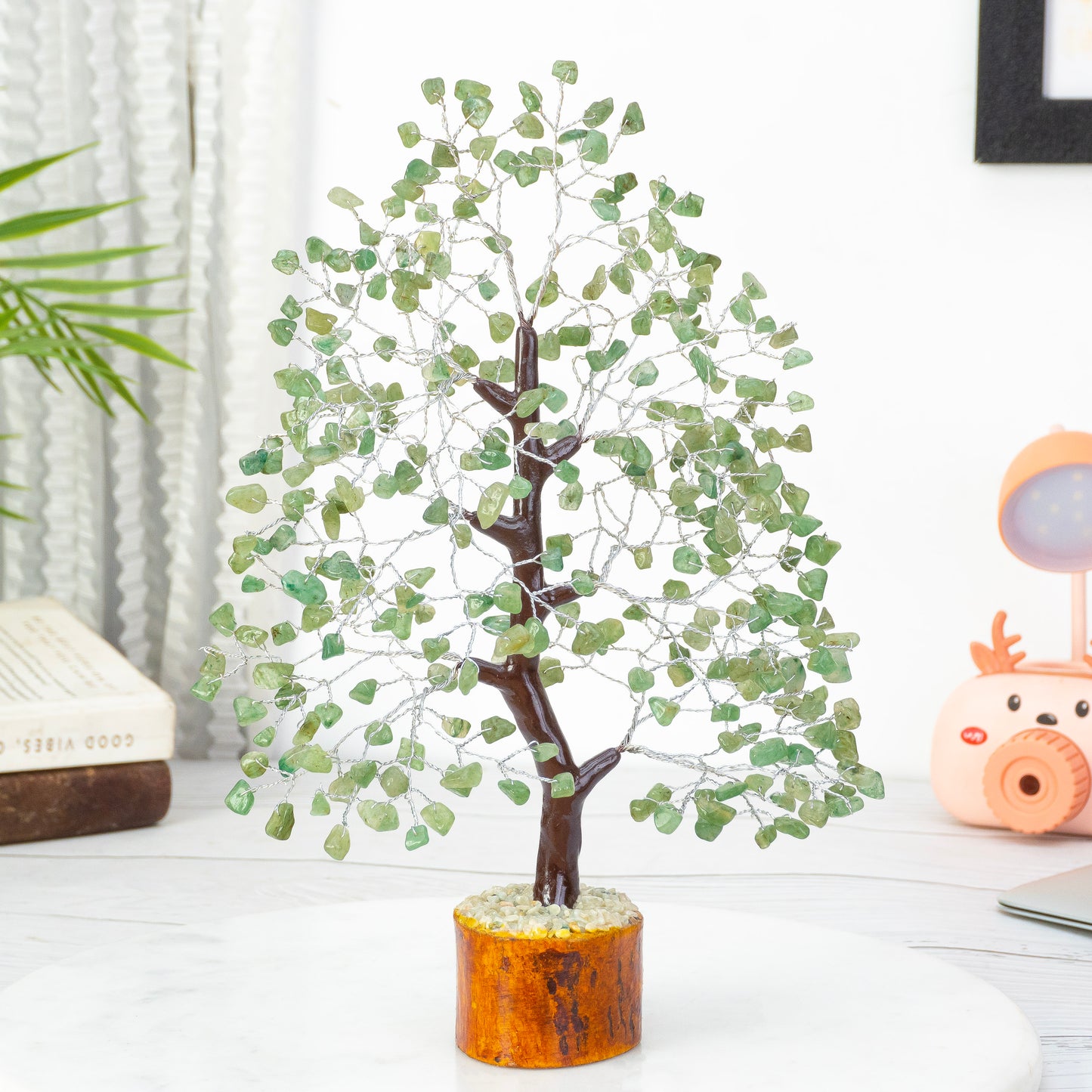 Green Jade Crystal Tree - TheIndianHand