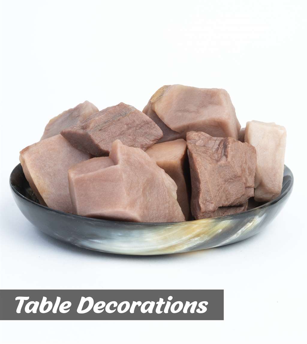 Pink Agate Rough/Raw Crystal for Tumbling Chakra Balancing - TheIndianHand