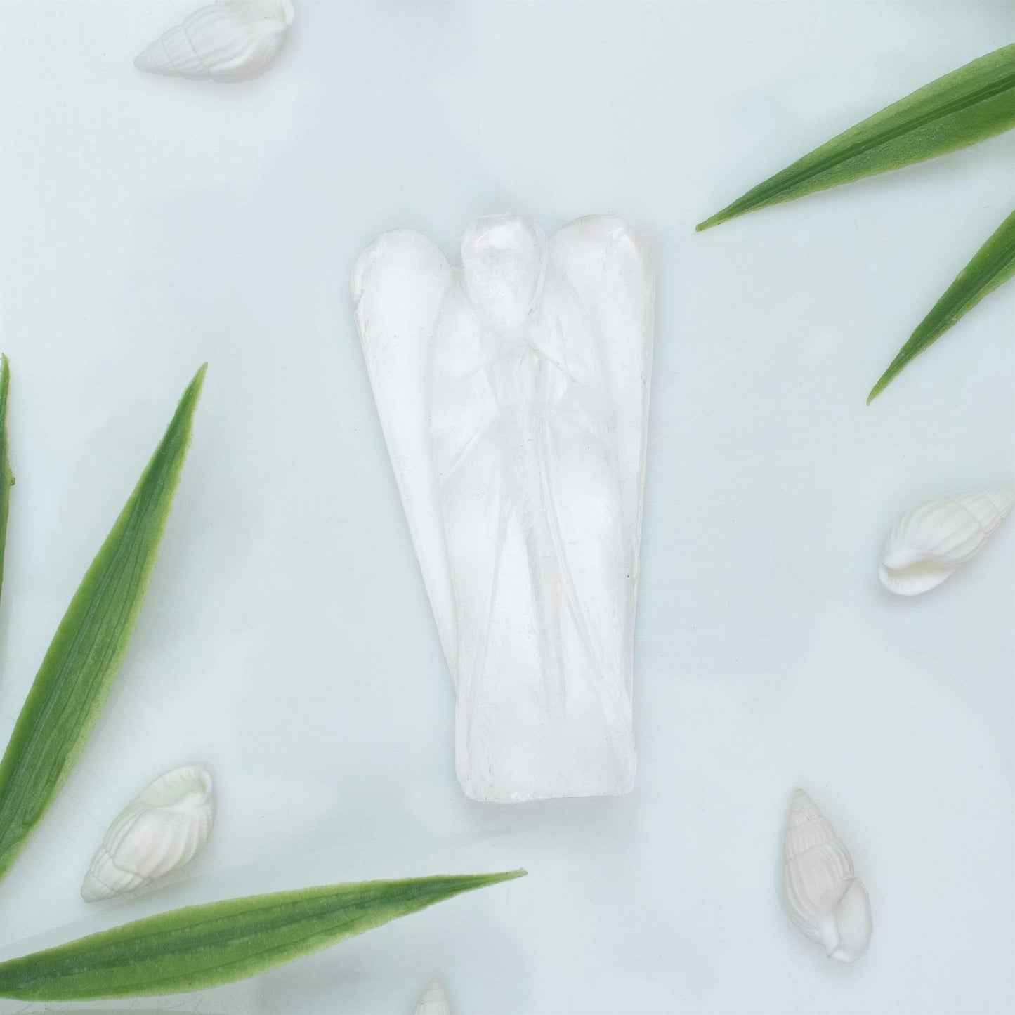 Clear Quartz Pocket Angel for Peace and Healing - TheIndianHand