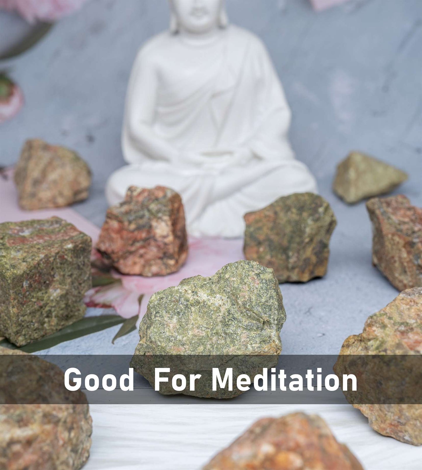 Unakite Rough/Raw Natural Crystal for Tumbling Chakra Balancing - TheIndianHand