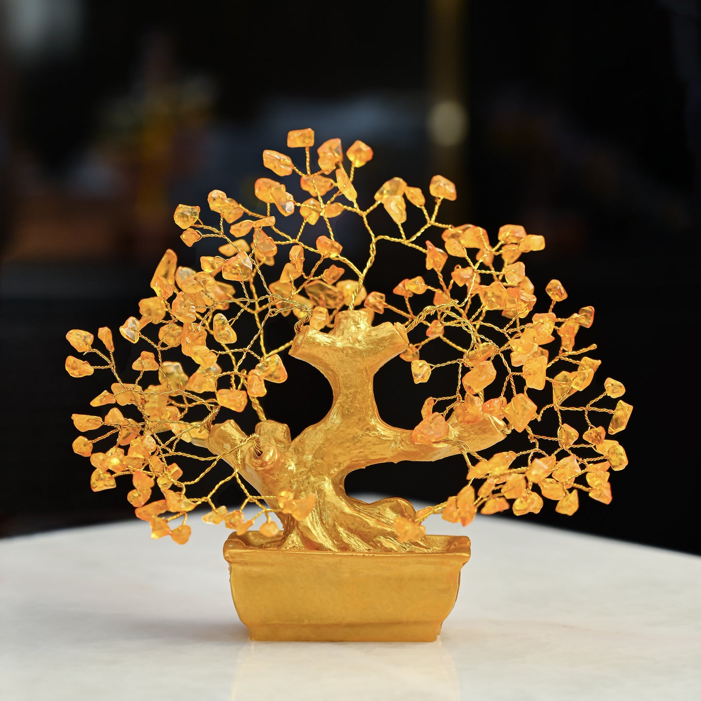 Citrine Feng Shui Crystal Tree – for Money, Wealth & Positive Energy Home Decor