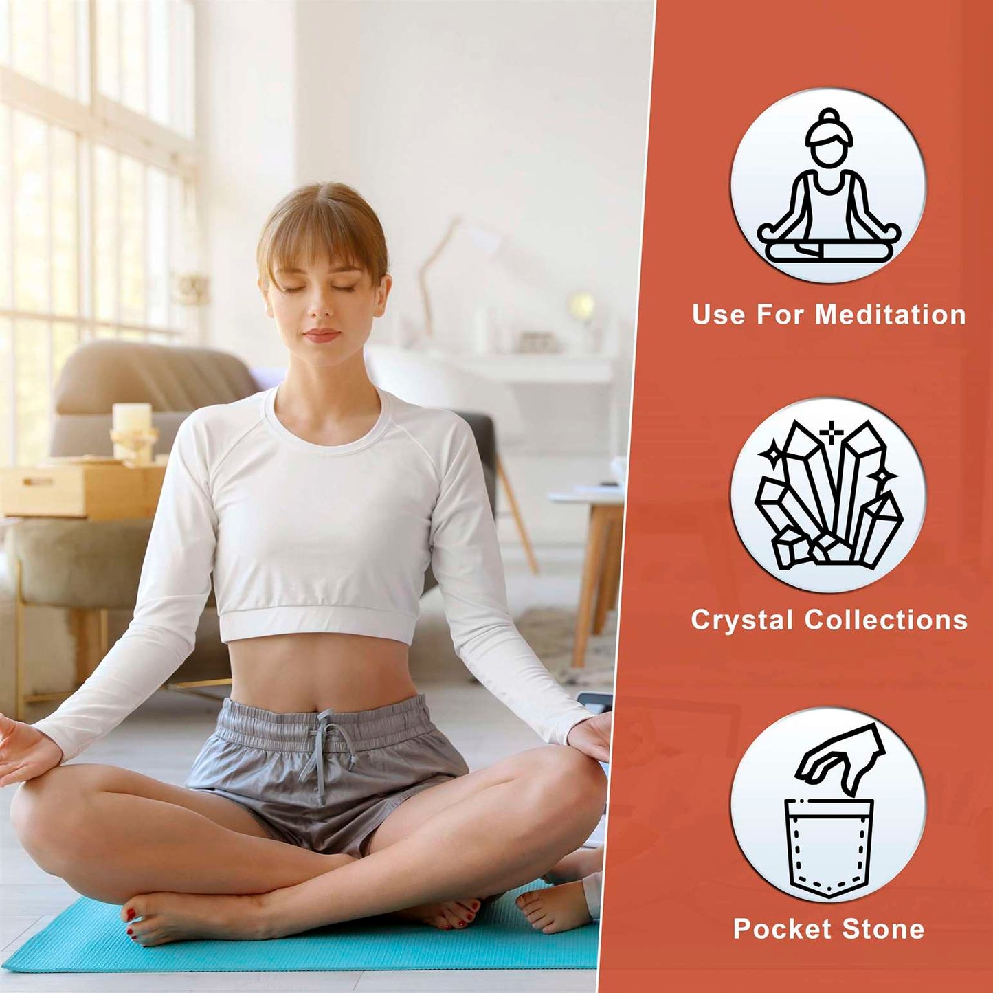 Mahogany Obsidian Crystal Palmstone (Protection, Grounding Energy) - TheIndianHand