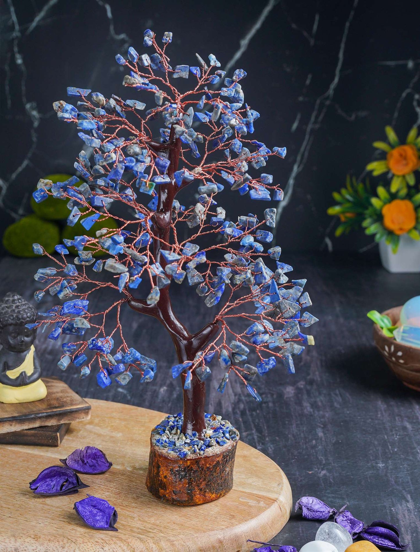 Lapis Lazuli Chakra Tree - TheIndianHand