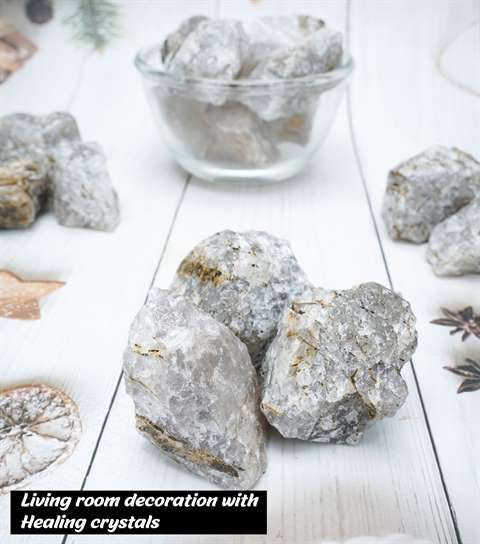 Black Rutile Rough/Raw Natural Crystal for Tumbling Chakra Balancing - TheIndianHand