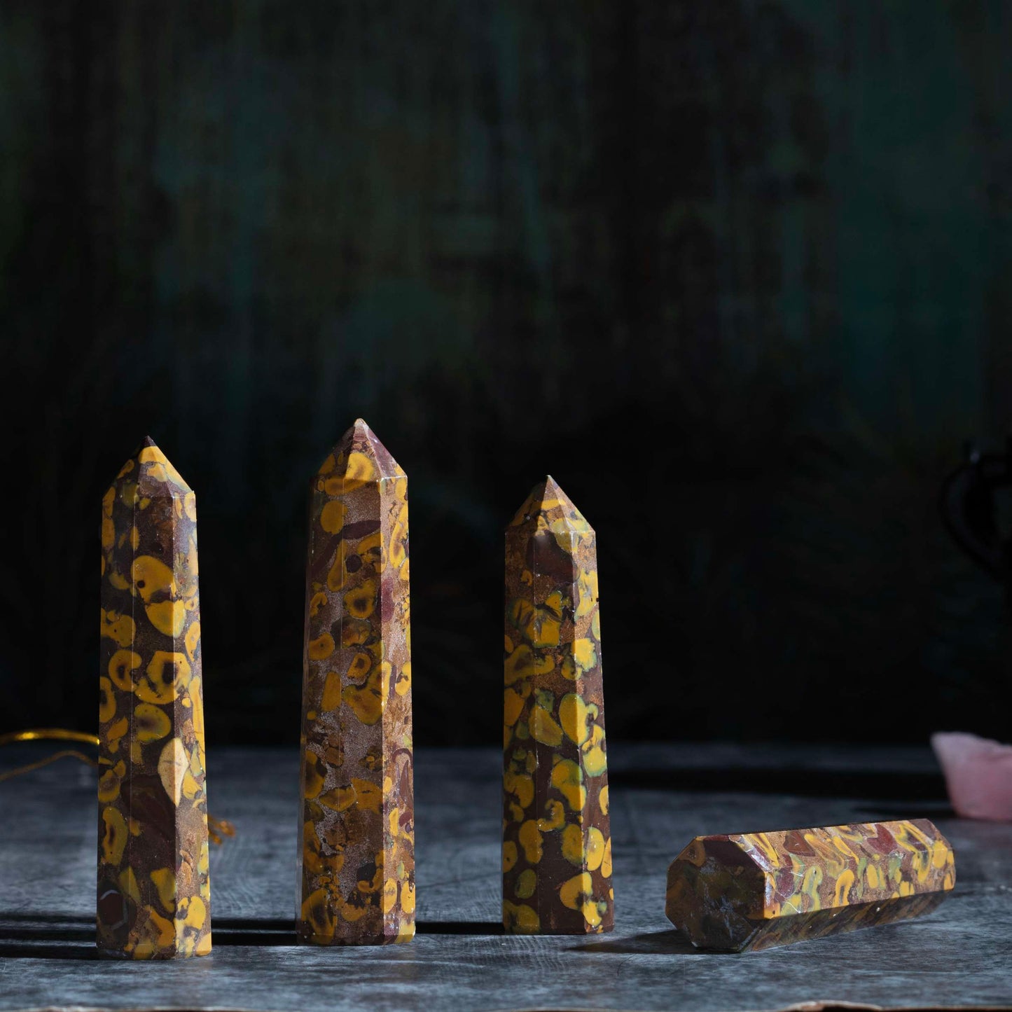 Fruit Jasper Healing Crystal Wand - For Manifestation, Massage, and Spiritual Connection - TheIndianHand