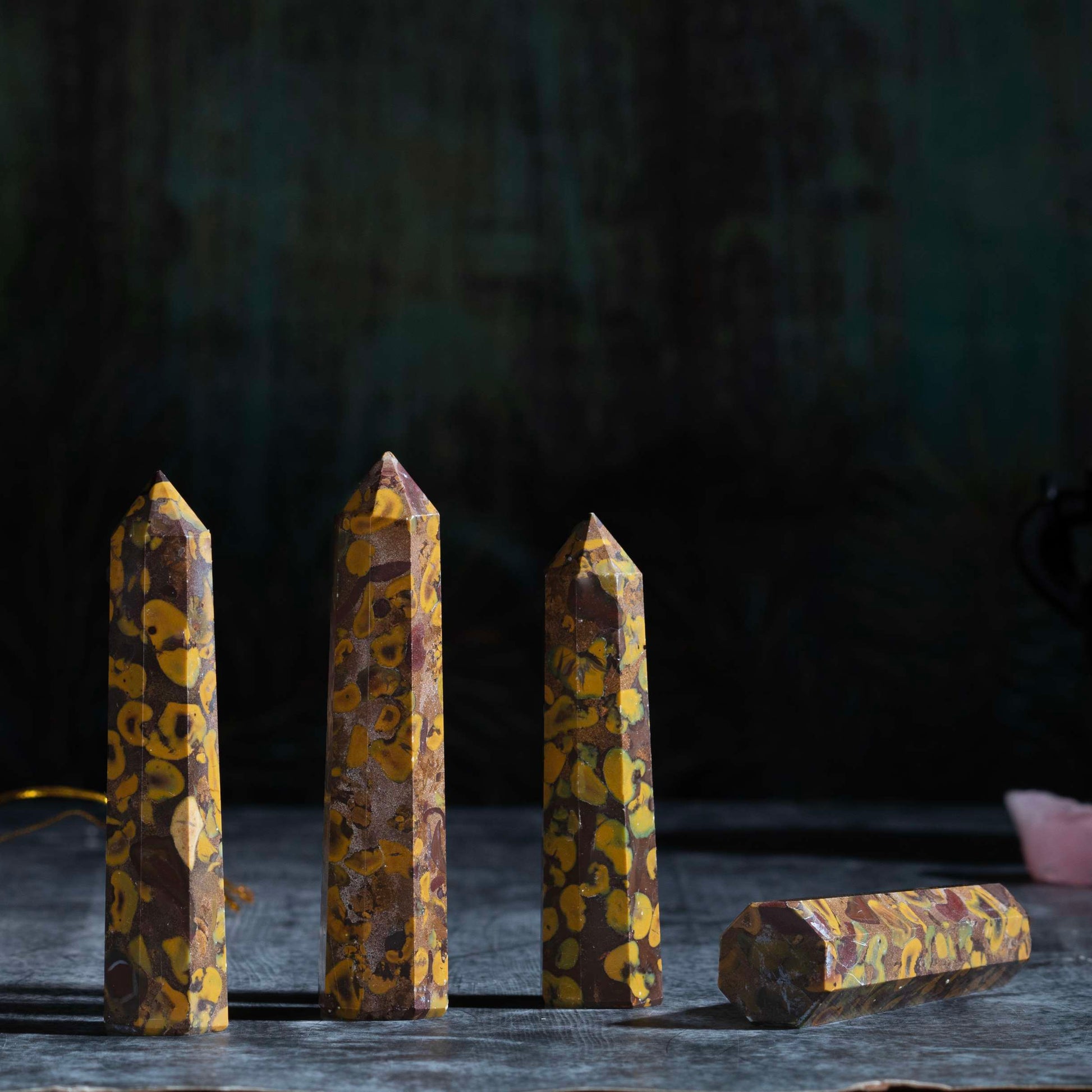 Fruit Jasper Healing Crystal Wand - For Manifestation, Massage, and Spiritual Connection - TheIndianHand