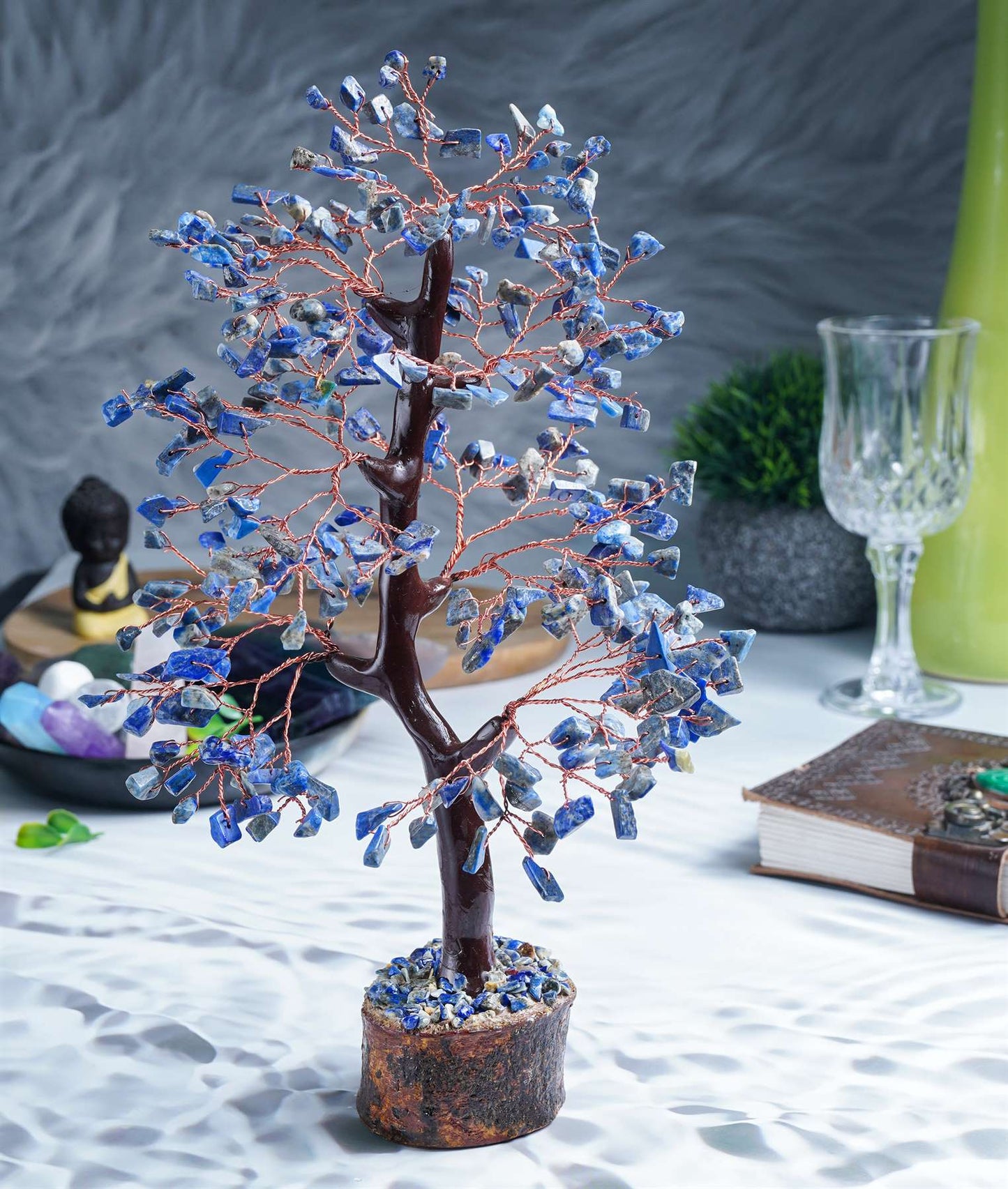 Lapis Lazuli Chakra Tree - TheIndianHand