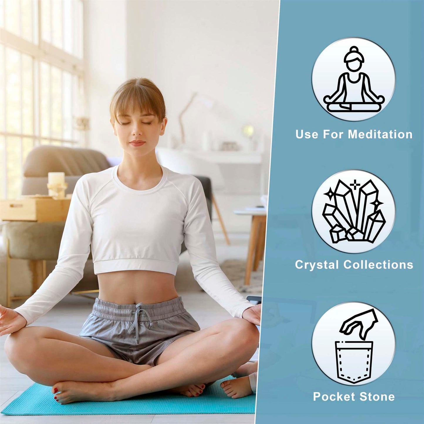 Purple Labradorite Crystal Heart Shape Stone - Mystical Energy - Transformation - TheIndianHand