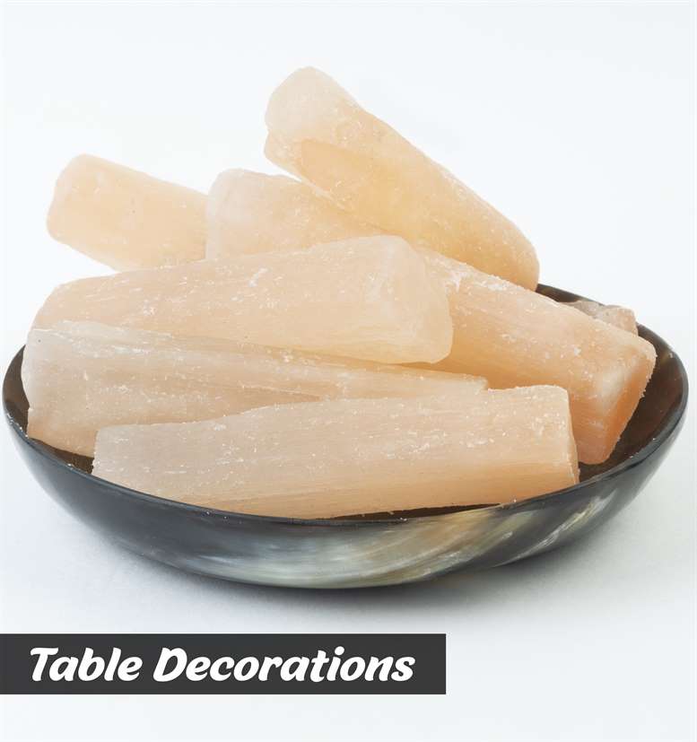 Orange Selenite Rough/Raw Crystal for Tumbling Chakra Balancing - TheIndianHand