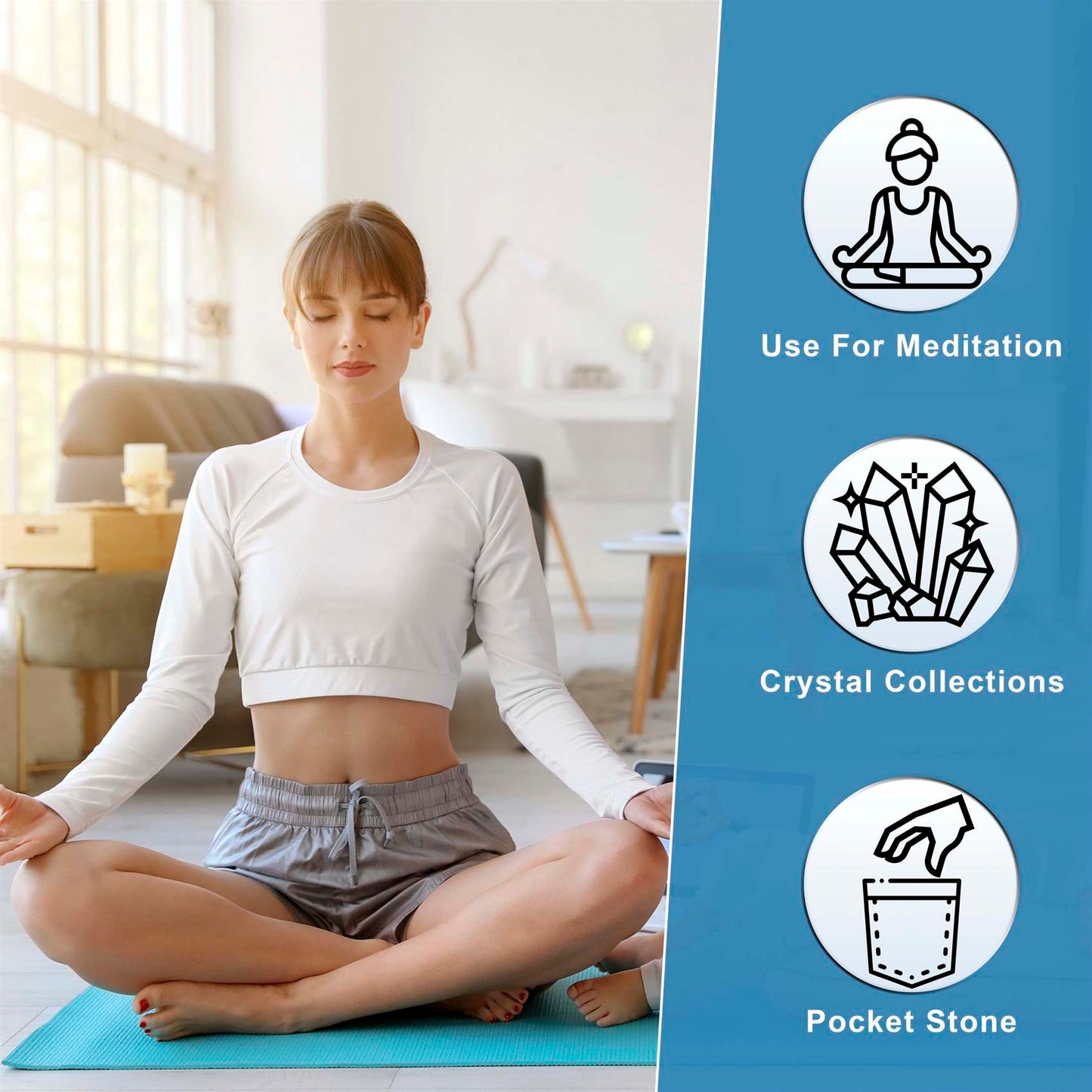 Labradorite Crystal Heart Shape Stone - Mystical Aura - TheIndianHand