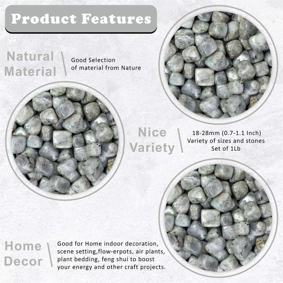 Purple Labradorite Tumbled Stones - TheIndianHand