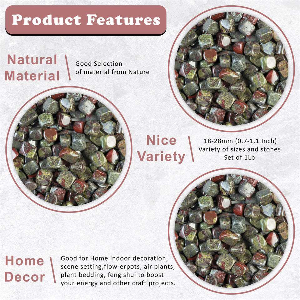 Dragon Bloodstone Tumbled Stones - TheIndianHand