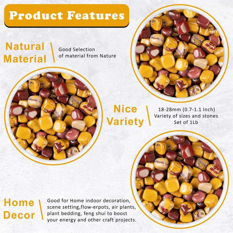 Mookaite jasper tumbled stones - TheIndianHand