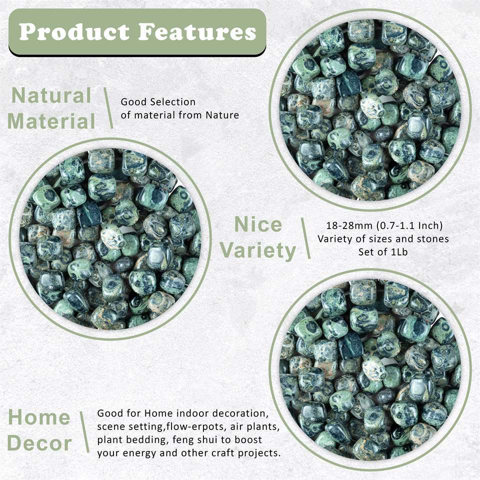 Kambaba Jasper Tumbled Stones - TheIndianHand