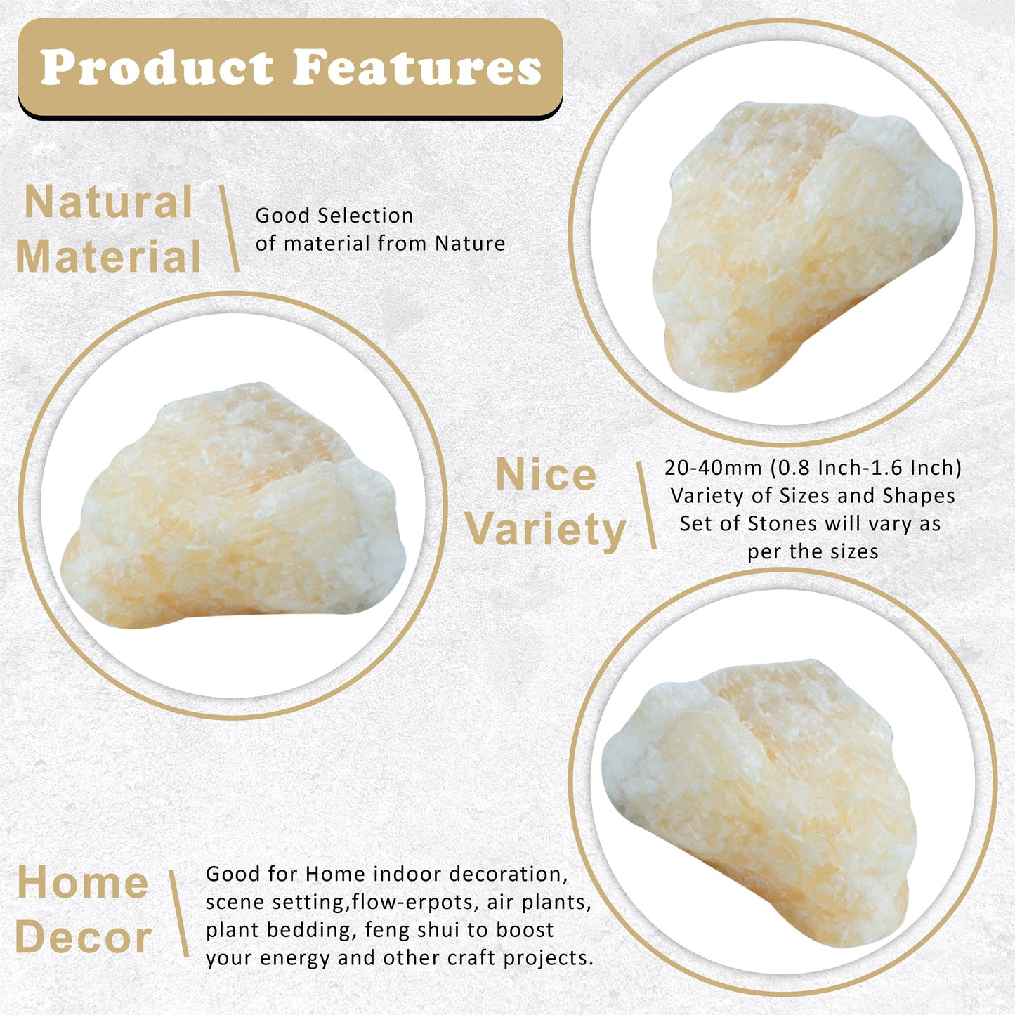 Zebra Calcite Rough/Raw Crystal for Tumbling Chakra Balancing - TheIndianHand
