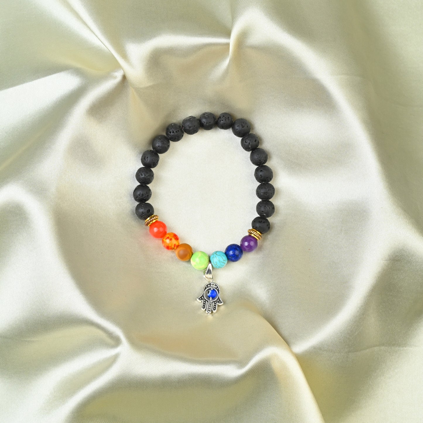 Seven Chakra Crystal Bracelet โ For Energy Balance, Healing & Positive Vibes