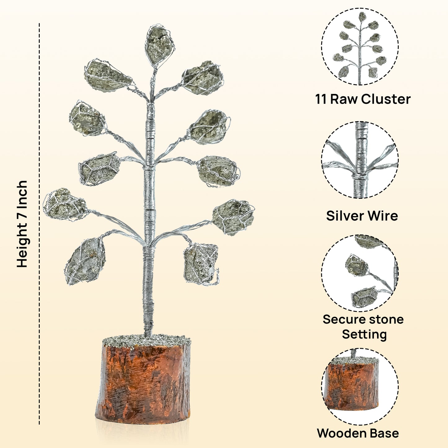 Pyrite Tree for Wealth Attraction and Aura Cleansing