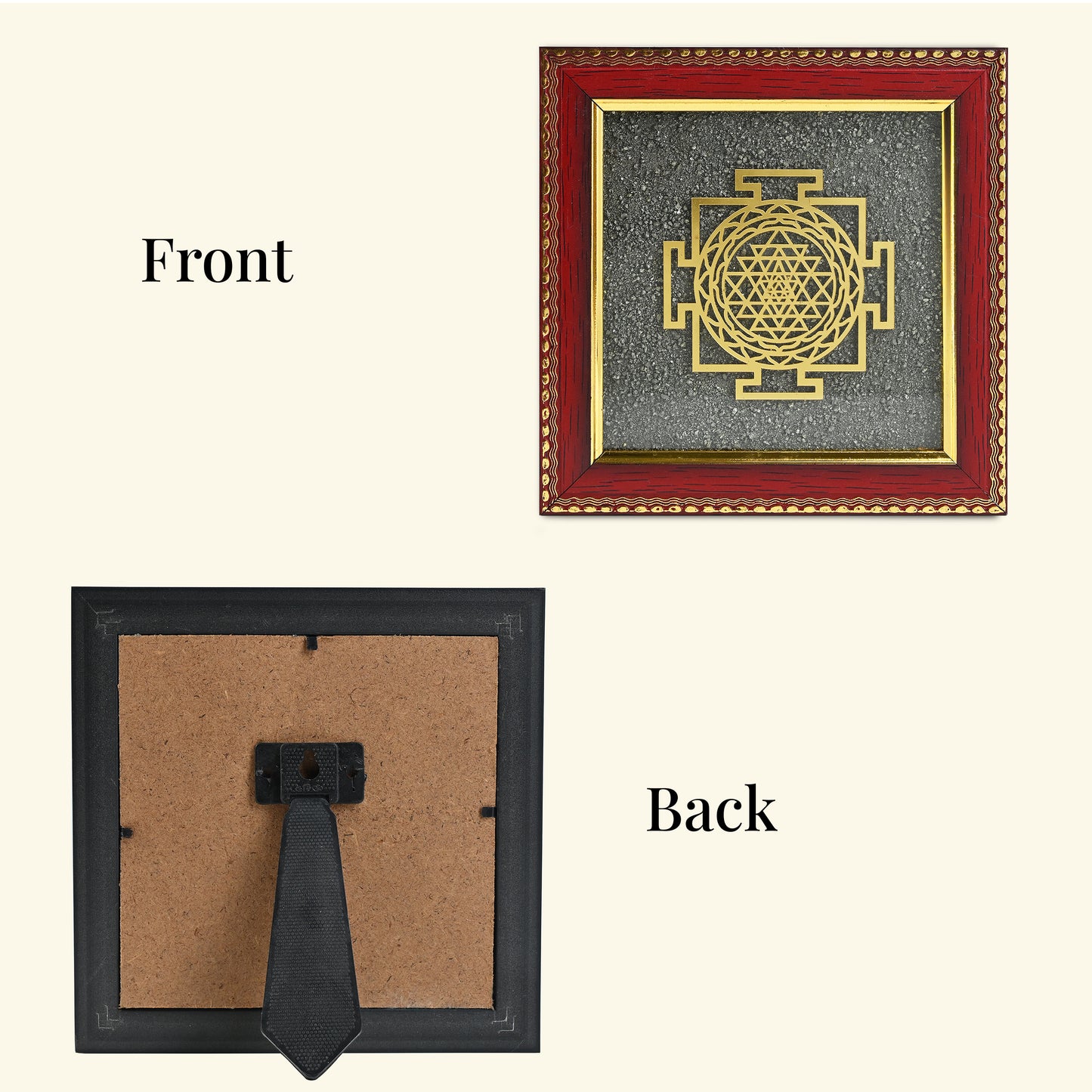 Sri Yantra Pyrite Dust Frame – Vastu Yantra for Wealth, Prosperity & Positive Energy