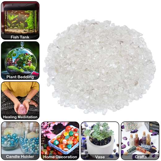Clear Quartz Crystal Chips Stone - TheIndianHand