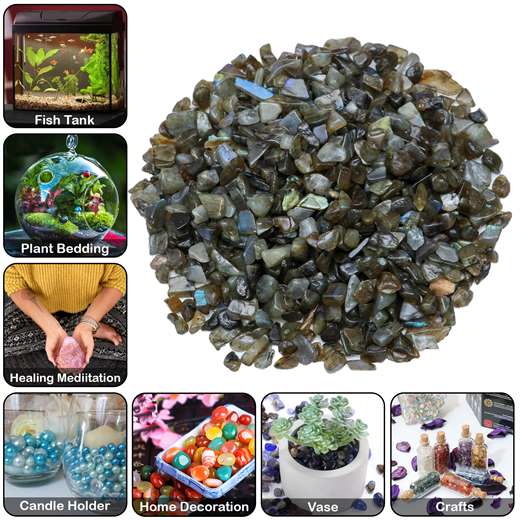Labradorite Crystal Chips Stone - TheIndianHand