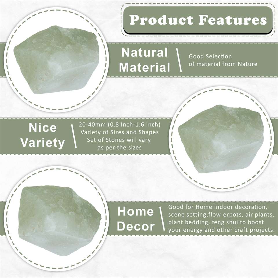 Green Jade Rough/Raw Natural Crystal for Tumbling Chakra Balancing - TheIndianHand