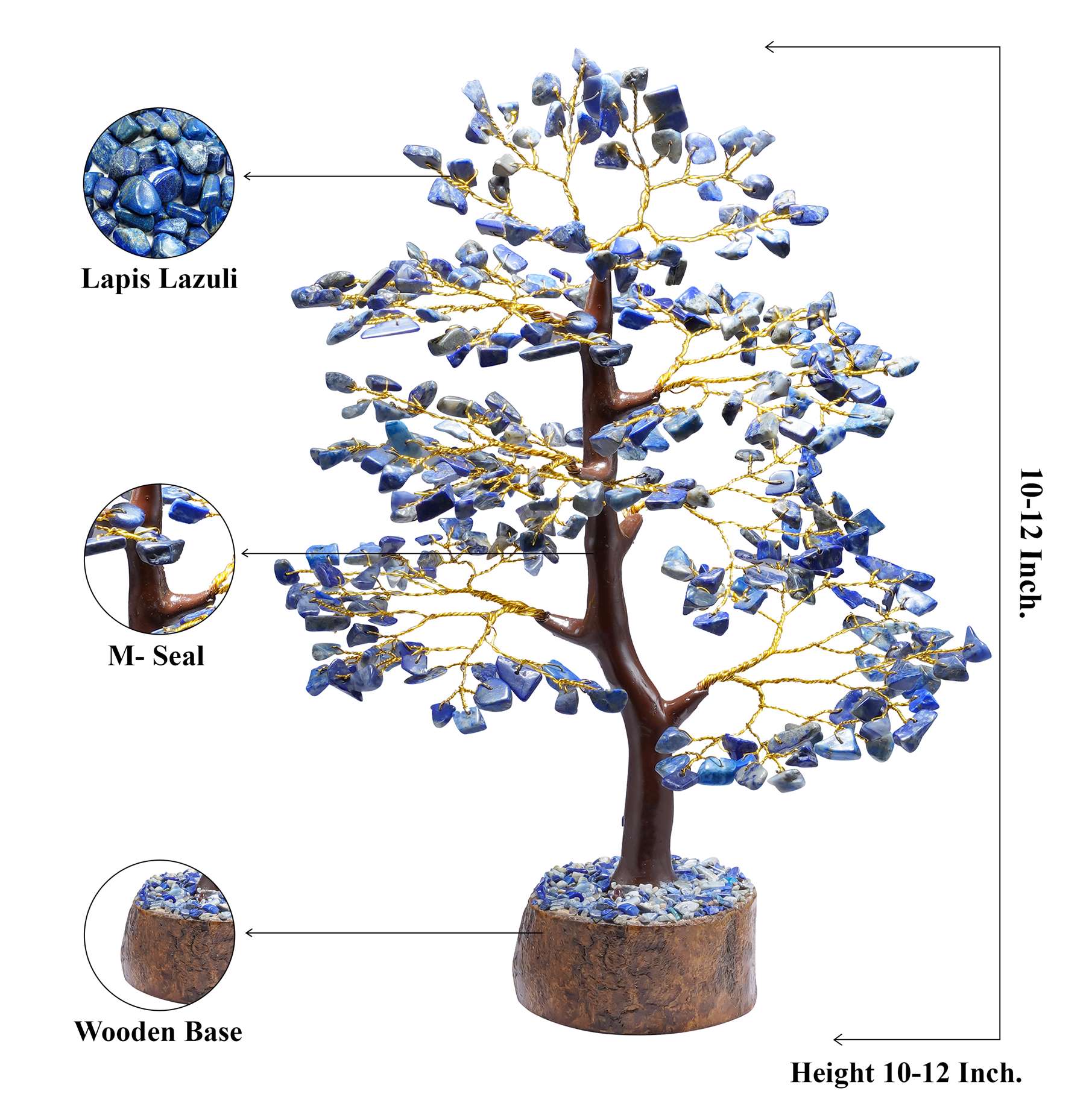 Lapis Lazuli Chakra Tree - TheIndianHand