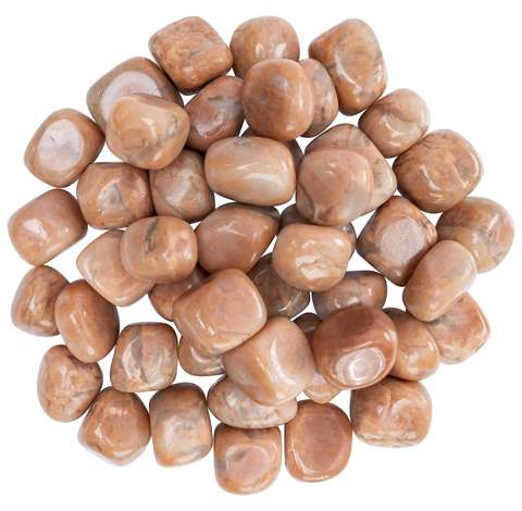 Peach Moonstone Tumbled Stones - TheIndianHand