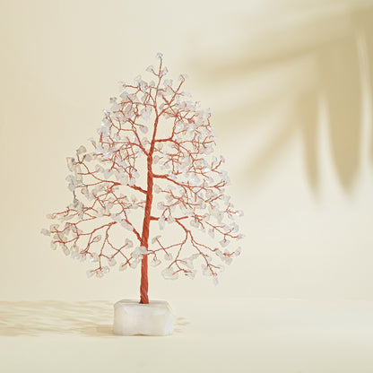 Clear Quartz Crystal Tree with Natural Quartz Base for Home & Office Decoration